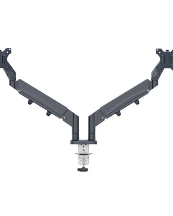 Leitz Ergo Space Saving Dobbelt Skærmholder  Mørkegrå