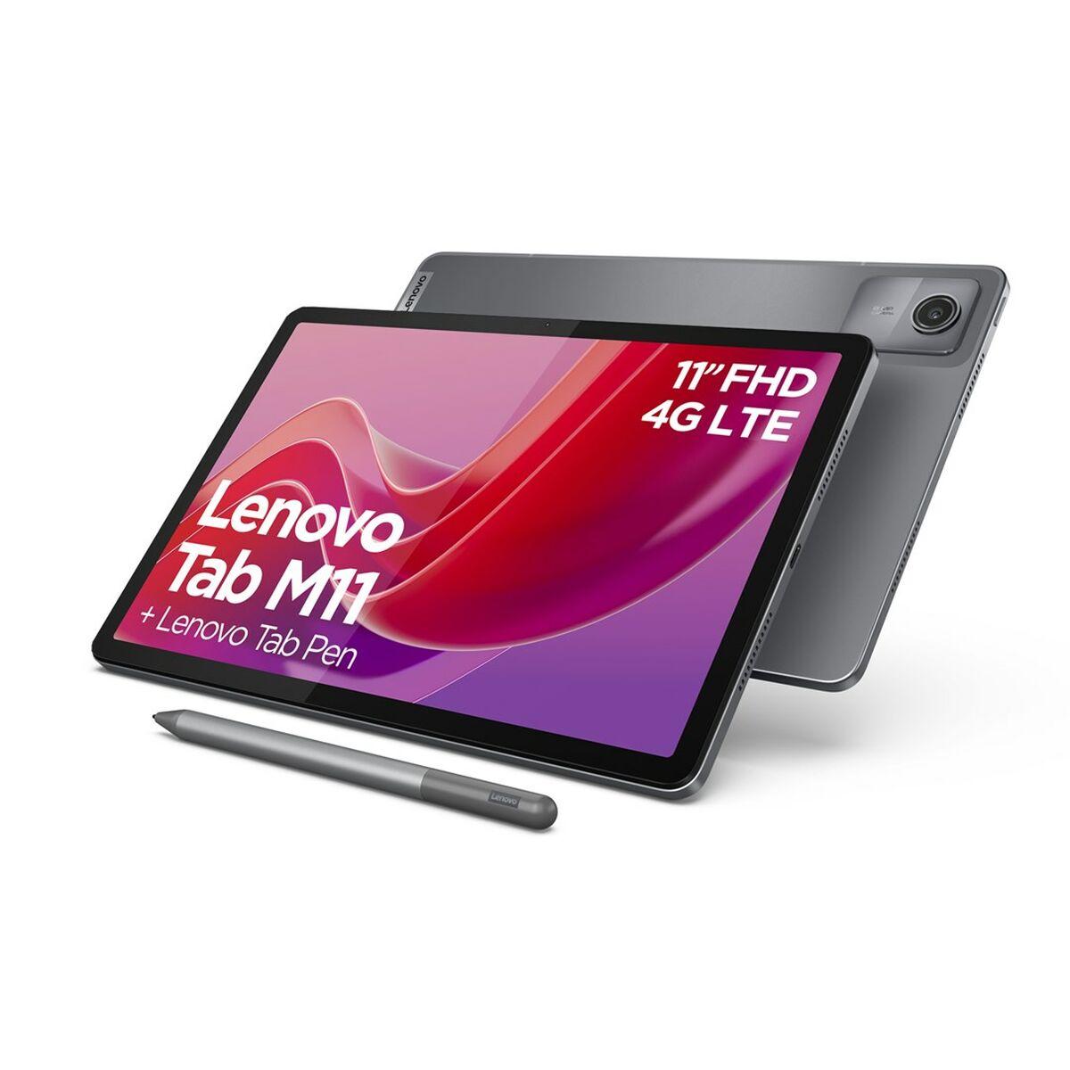 Lenovo Tab M11 Helio G88 128 Mørkegrå Stylus