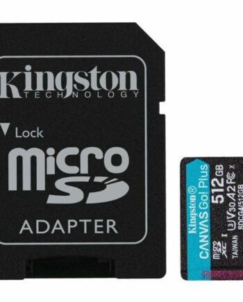 Microsd Kort Kingston Canvas  Plus 512 Med Adapter