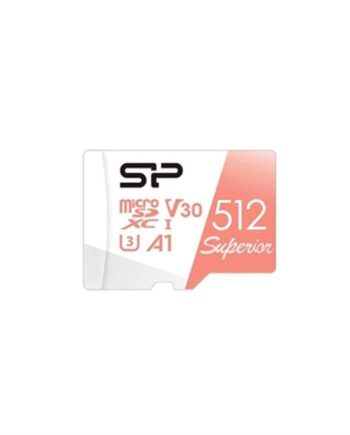 Microsdxc Hukommelseskort 512 Silicon Power Superior V30 Med Adapter