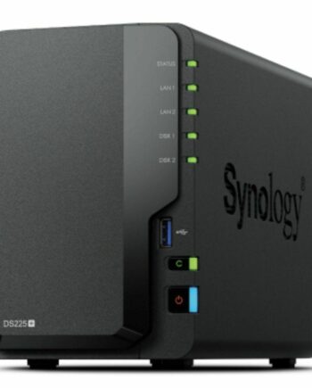 Nas Netværkslager Synology Ds225 Sort Intel Celeron J4125