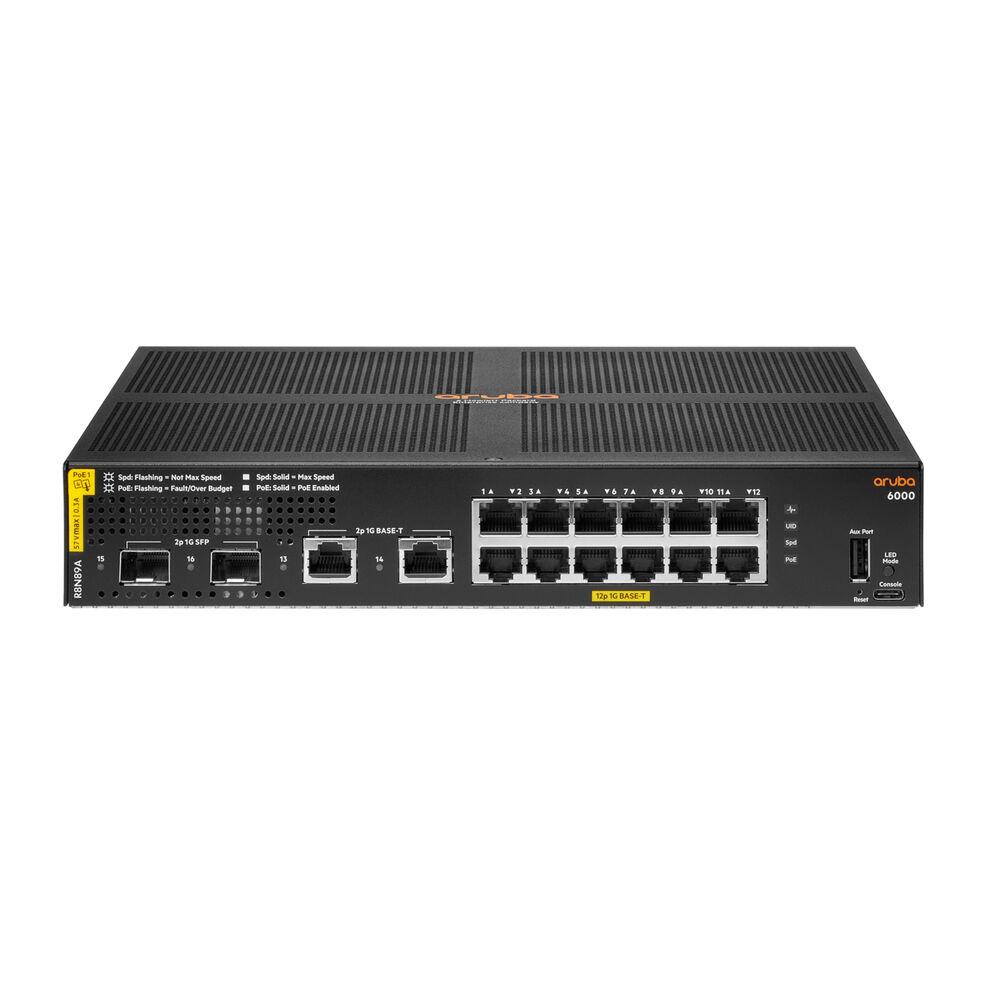 Netværksswitch Aruba R8n89a 12x Rj45 Poe Sort