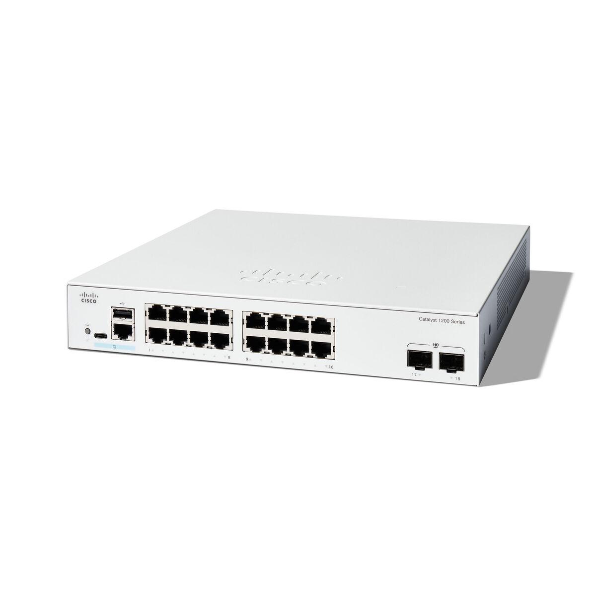 Netværksswitch Cisco C1200 16t Hvid