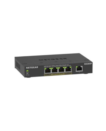 Netværksswitch Netgear Gs305p 300eus Port Gigabit Poe