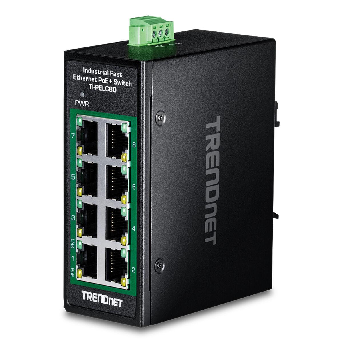Netværksswitch Trendnet Pelc80 Ports Fast Ethernet Poe