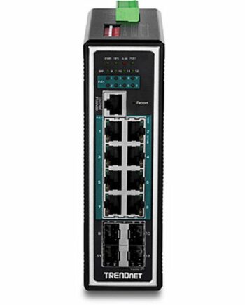 Netværksswitch Trendnet Pg1284i Porte Sort