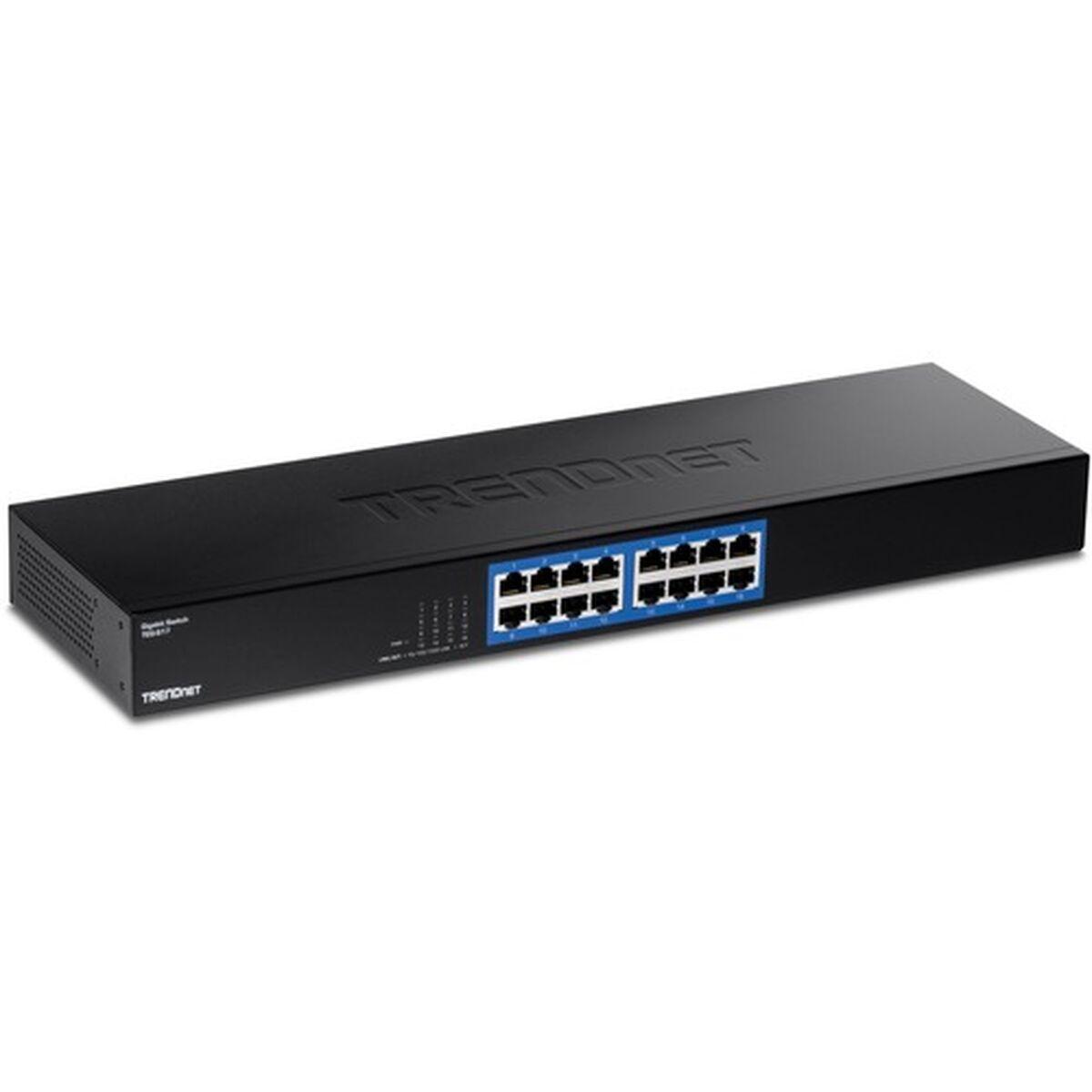 Netværksswitch Trendnet Teg S17 Port Sort
