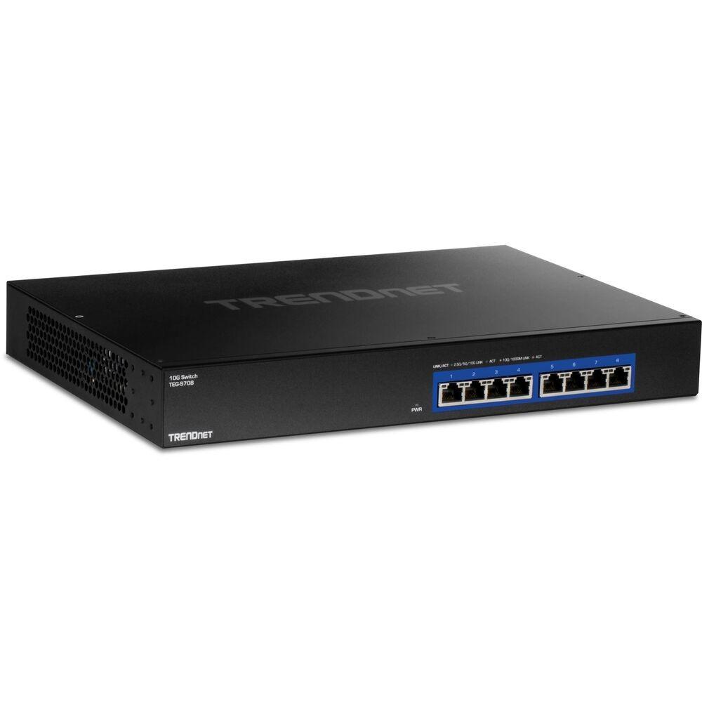 Netværksswitch Trendnet Teg S708 Porte Sort