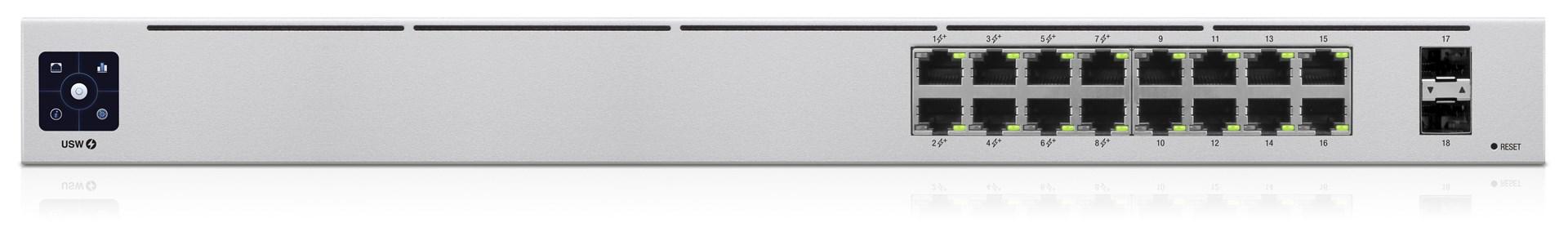 Netværksswitch Ubiquiti Unifi 16port Poe Gigabit Sølv