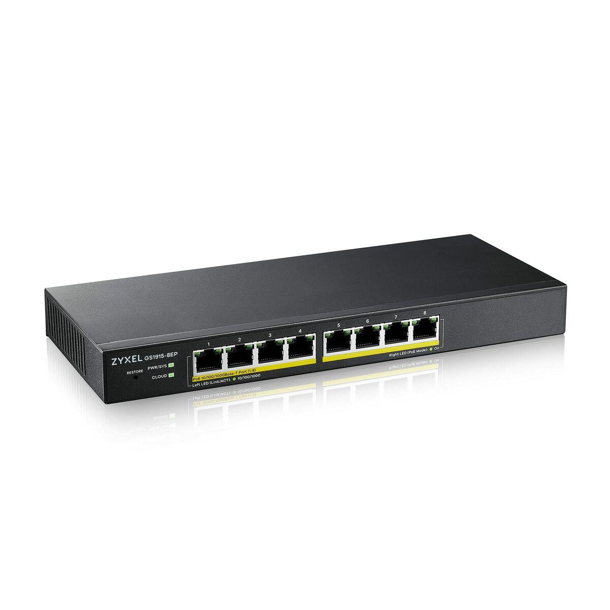 Netværksswitch Zyxel Gs1915 8ep Porte Poe Gbps