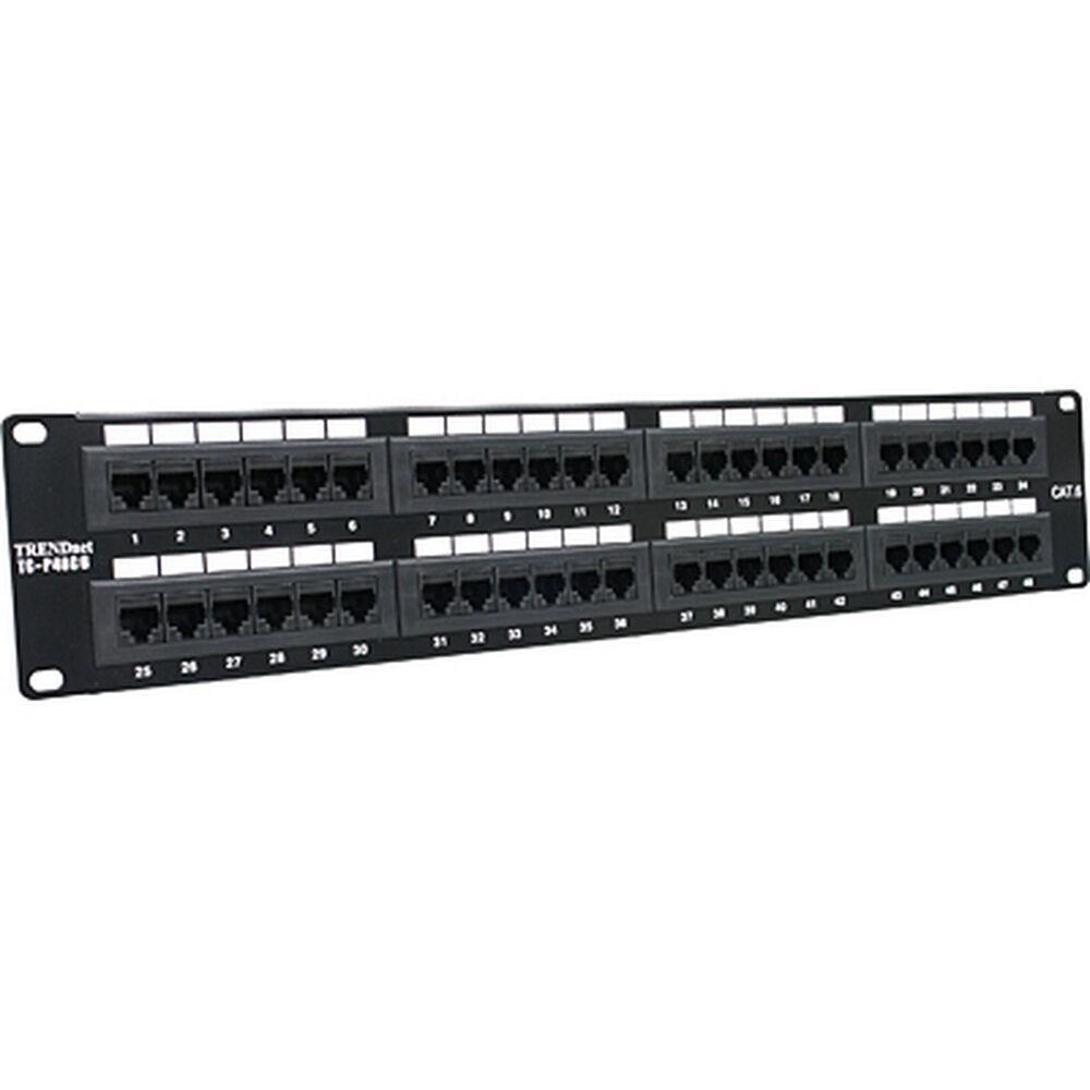 Patchpanel Port Cat6 Trendnet Rj45 Sort