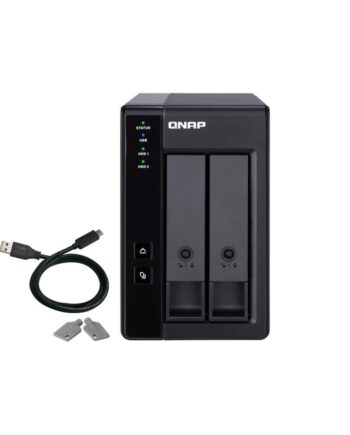 Qnap 002 Nas Netværkslagring Bays Sort