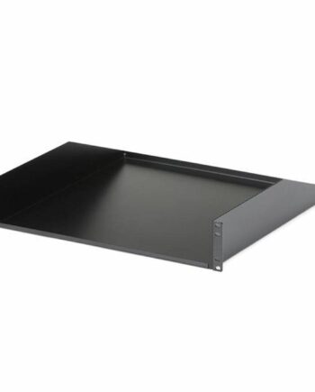 Rack Hylde  Startech Fast Bakke Stål Sort