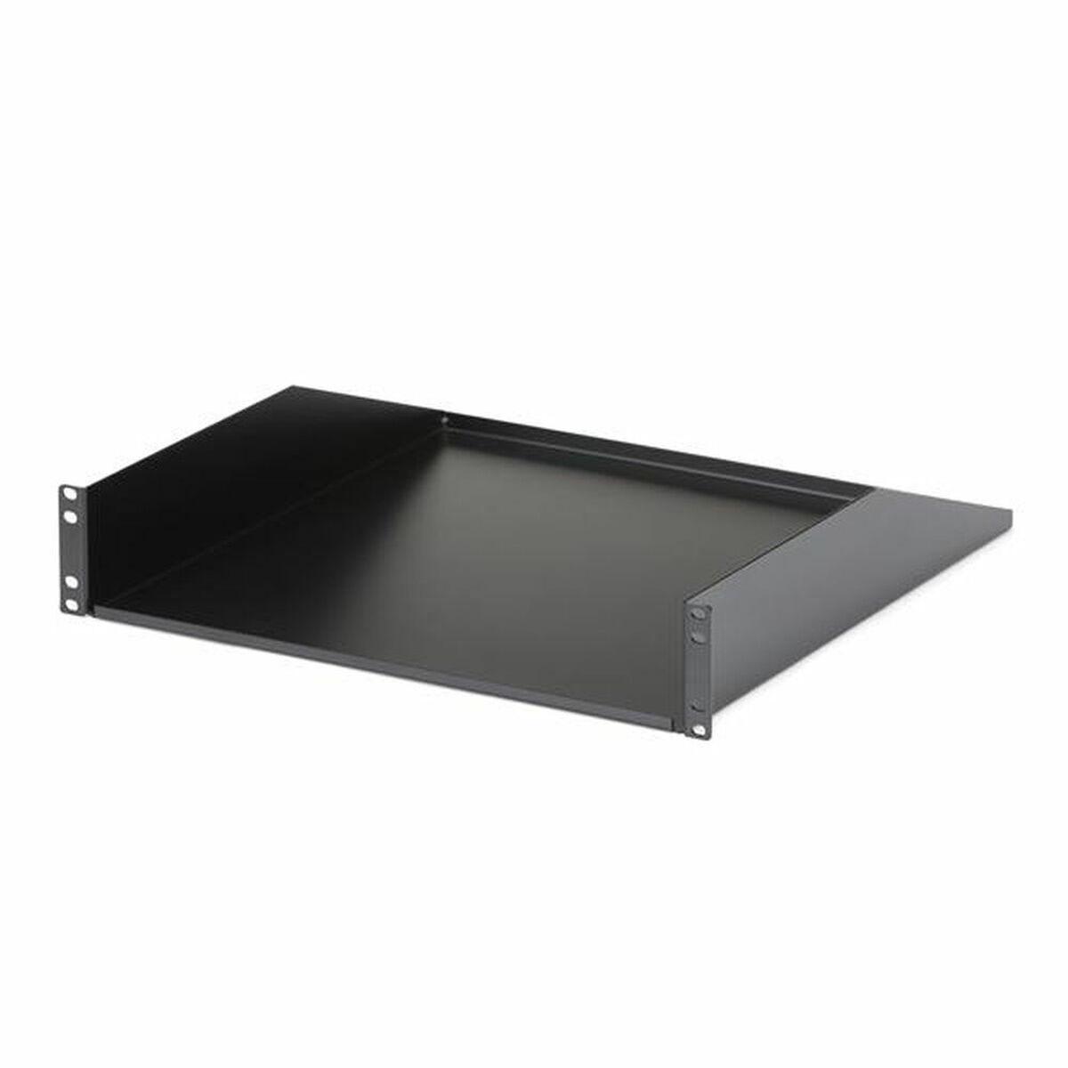Rack Hylde Startech Fast Bakke Stål Sort
