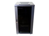 Rackskab Extralink 27u 600600 Sort Gulvstående