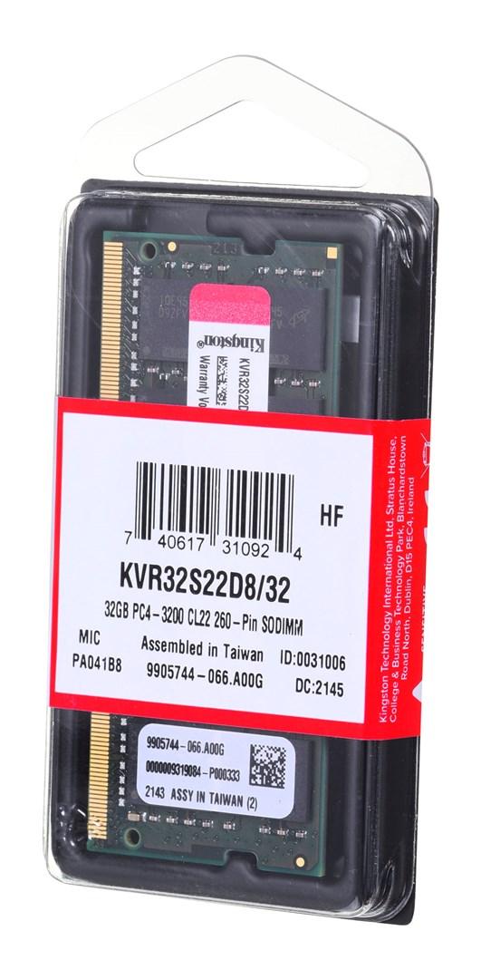 Ram Til Bærbar Kingston Valueram Ddr4 3200 Mhz Dimm