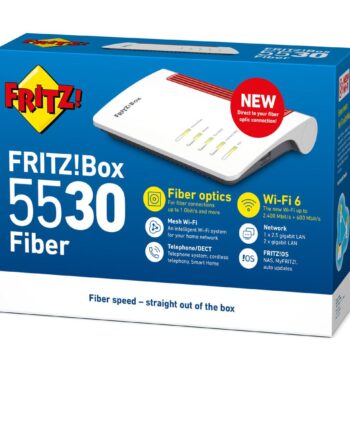 Router Fritz Fritzbox 5530 Fiber Hvid Rj45 Rj11