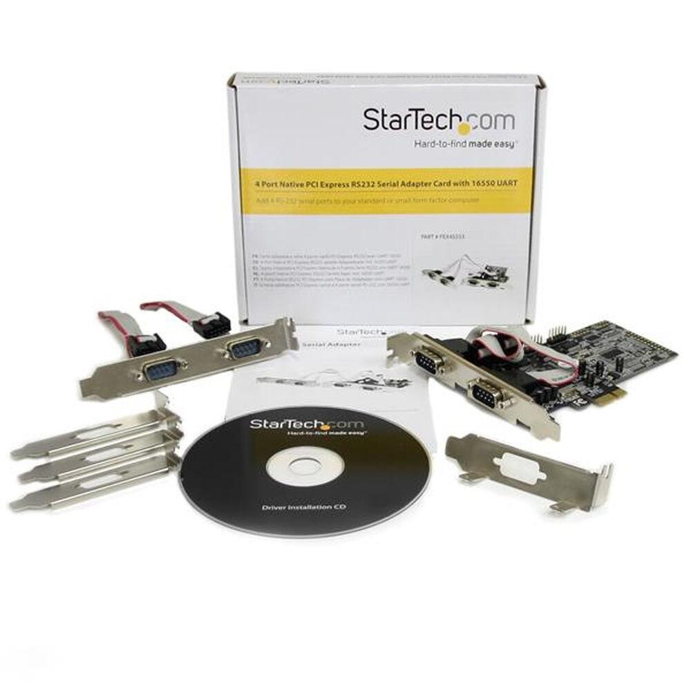 Seriel Controllerkort Startech Pcie 232 Porte Pex4s553