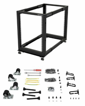 Server Rack Kabinet 15u Startech 4postrack15u Vægmonteret Sort