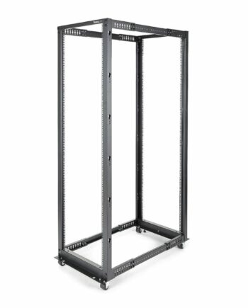 Serverrack 42u Startech 4postrack42 Fritstående Stål Sort Grå