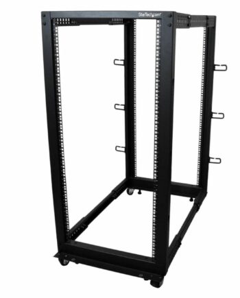 Serverrack åbent Stativ Startech 25u 4postrack25u Sort
