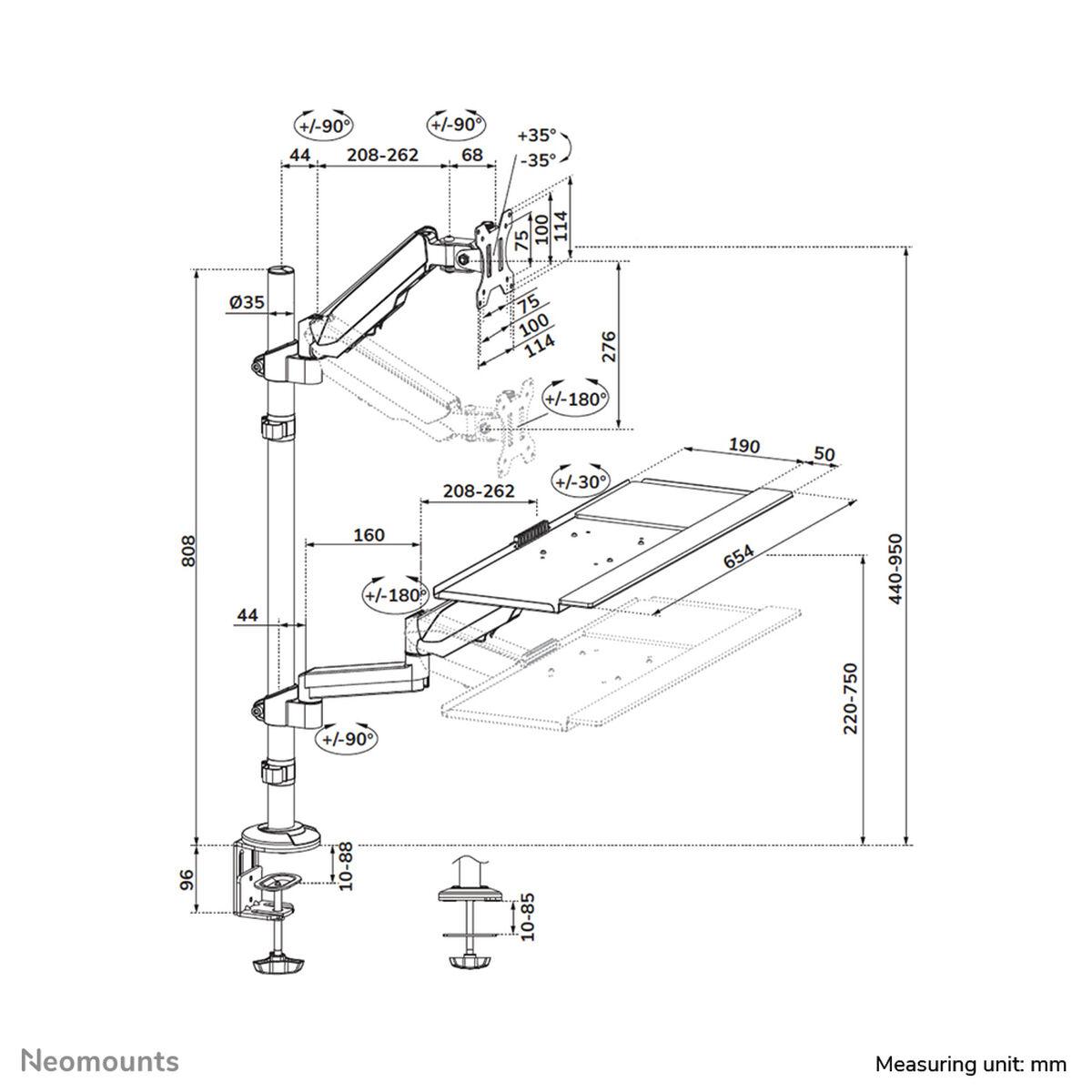 Skærmholder Til Bord Neomounts Ds90 325bl1
