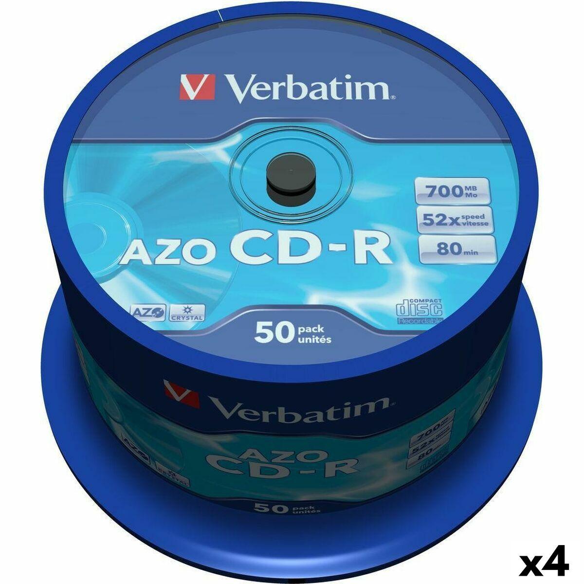 Skiver Verbatim Azo 700 52x Spindel Med Pakker