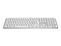 Tastatur Logitech Keys Trådløst Bagbelyst Nordisk Bleg Grå