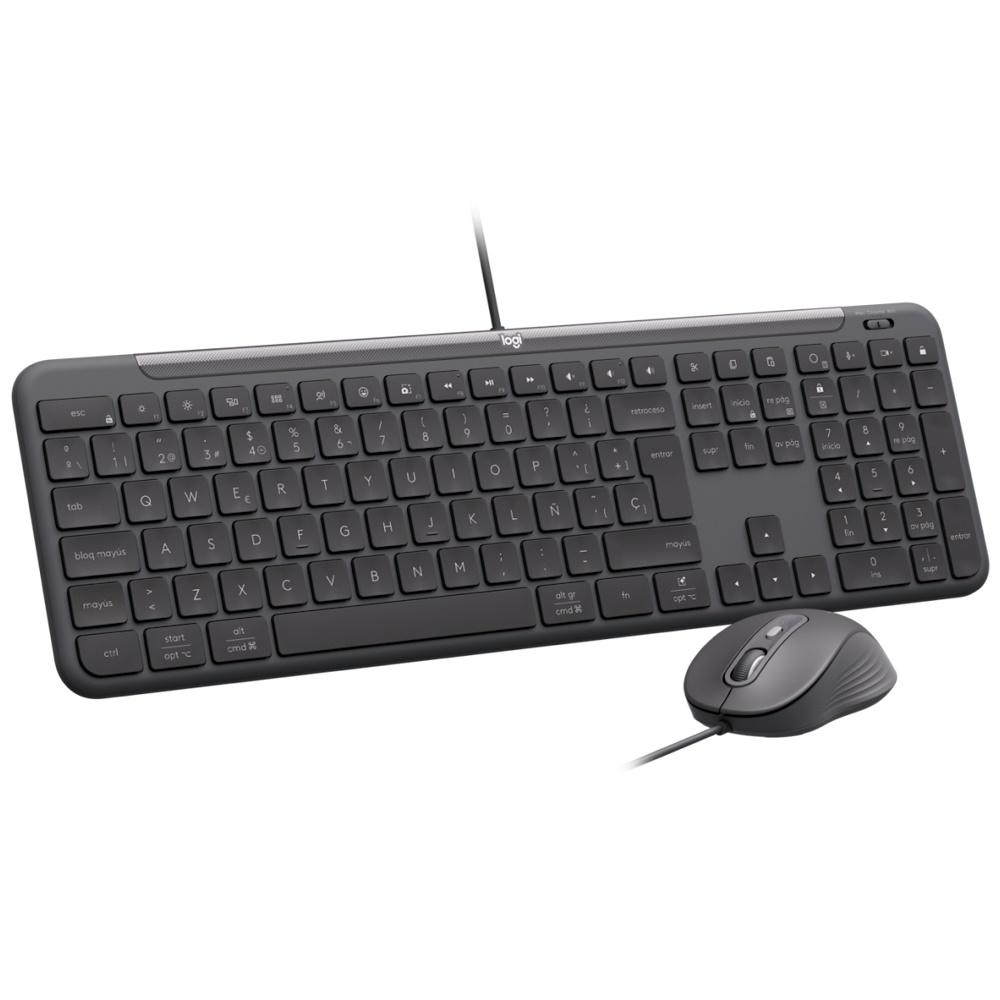 Tastatur Mus Sæt Logitech Mk620 Til Erhverv Nordisk Sort