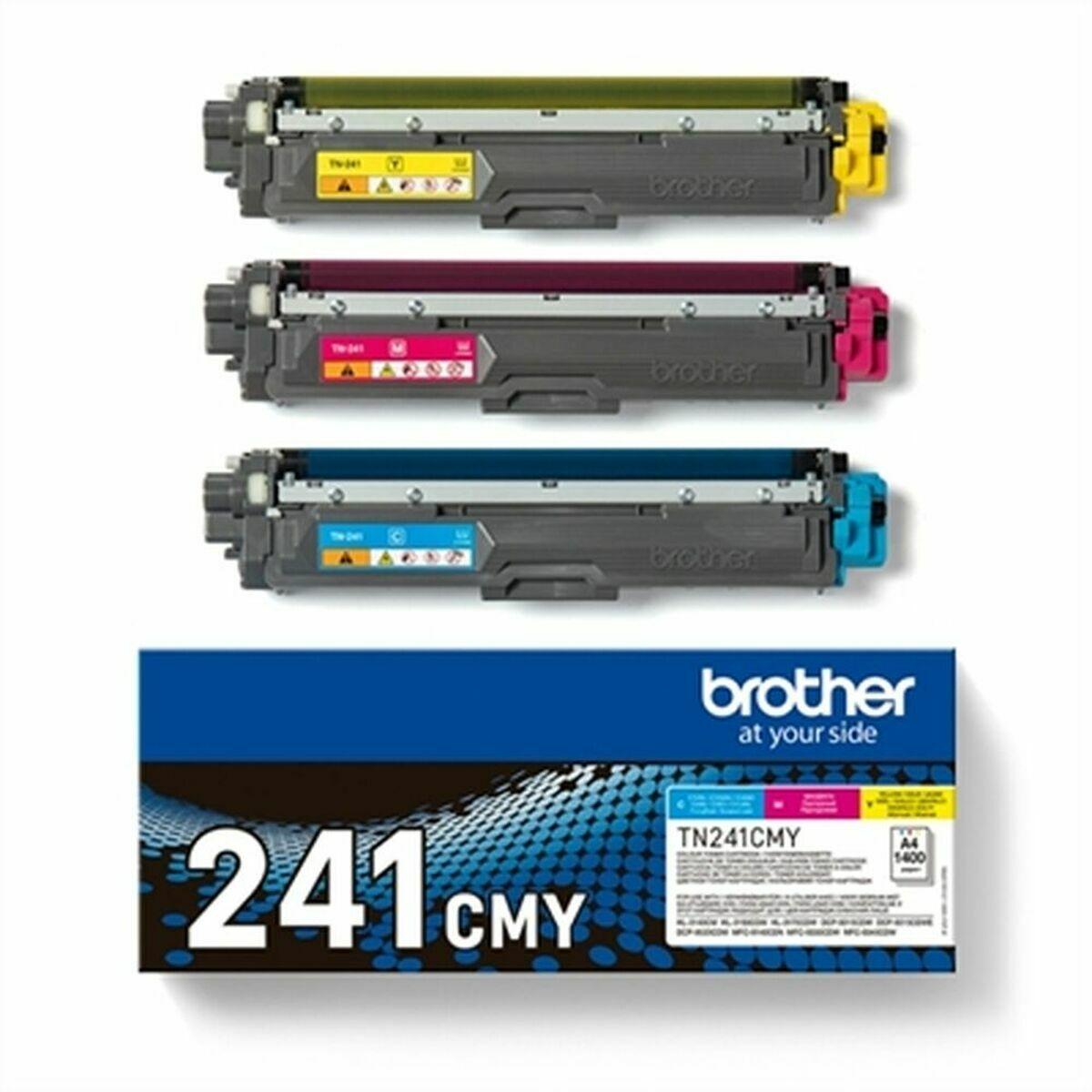 Toner Brother 241cmy Cyan Magenta Gul Originalt Pak