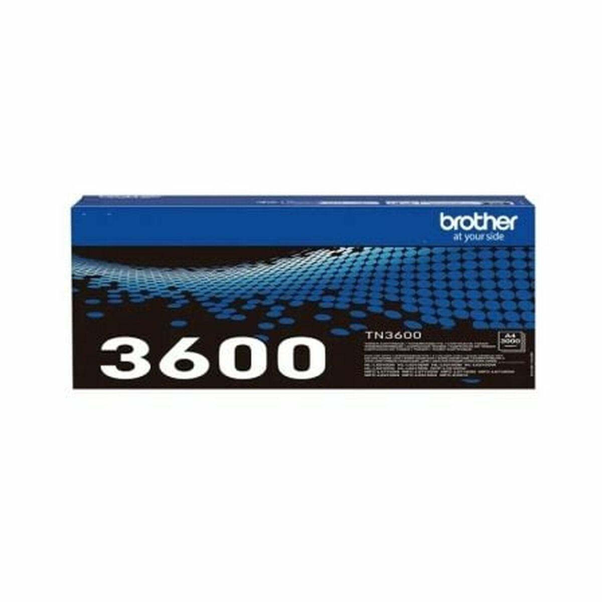 Toner Brother Tn3600 Sort Original 000 Sider
