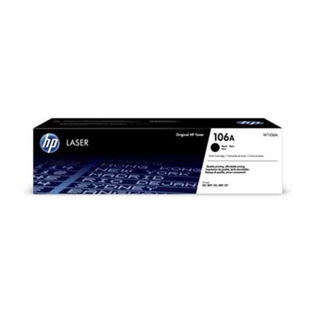 Toner Til Laserprinter 106a W1106a Sort 000 Sider