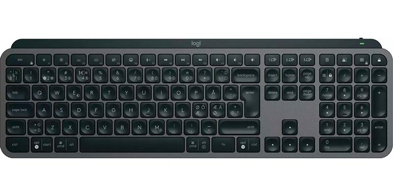 Trådløst Tastatur Logitech Keys Nordisk Layout Bagbelyst Grafit