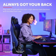 Trust Gxt 714 Ruya Gamer Stol Blå