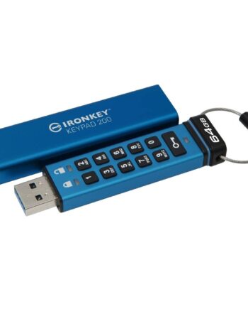 Usb Flashdrive Kingston Ironkey Keypad 200 Blå Usb