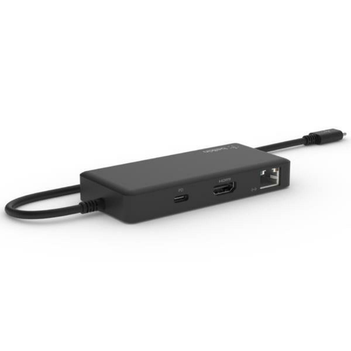 Usb Hub Belkin Inc008btbk Porte Sort
