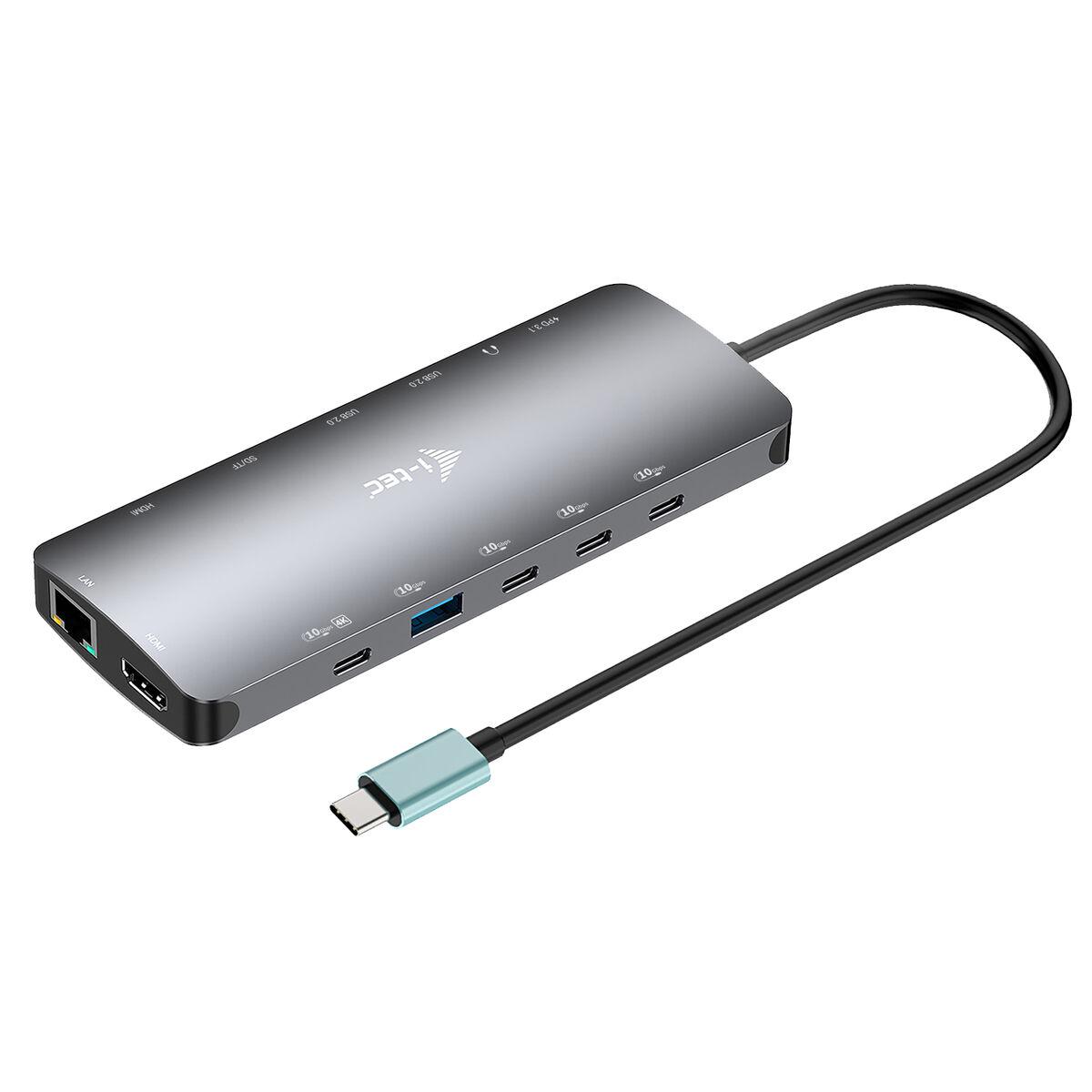 Usb Hub Tec C31nanotripledockpd Grå