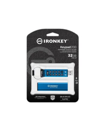 Usb Nøgle Kingston Ironkey Keypad 200 Blå Usb
