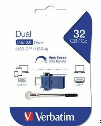 Usb Stick Verbatim Dual Usb Usb Blå Pak